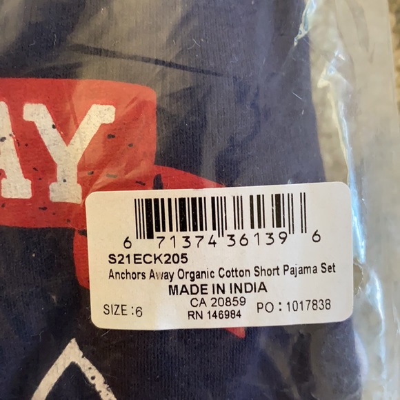 NWT Hatley Anchors Away Organic Cotton Short Pajama Set 🍭 - Picture 5 of 9